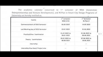 VTU Latest Update||Academic Calendar||2022