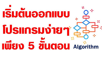 Algorithm 5 Step  - ขั้นตอนการออกแบบโปรแกรมแบบง่าย ๆ ด้วย 5 ขั้นตอน