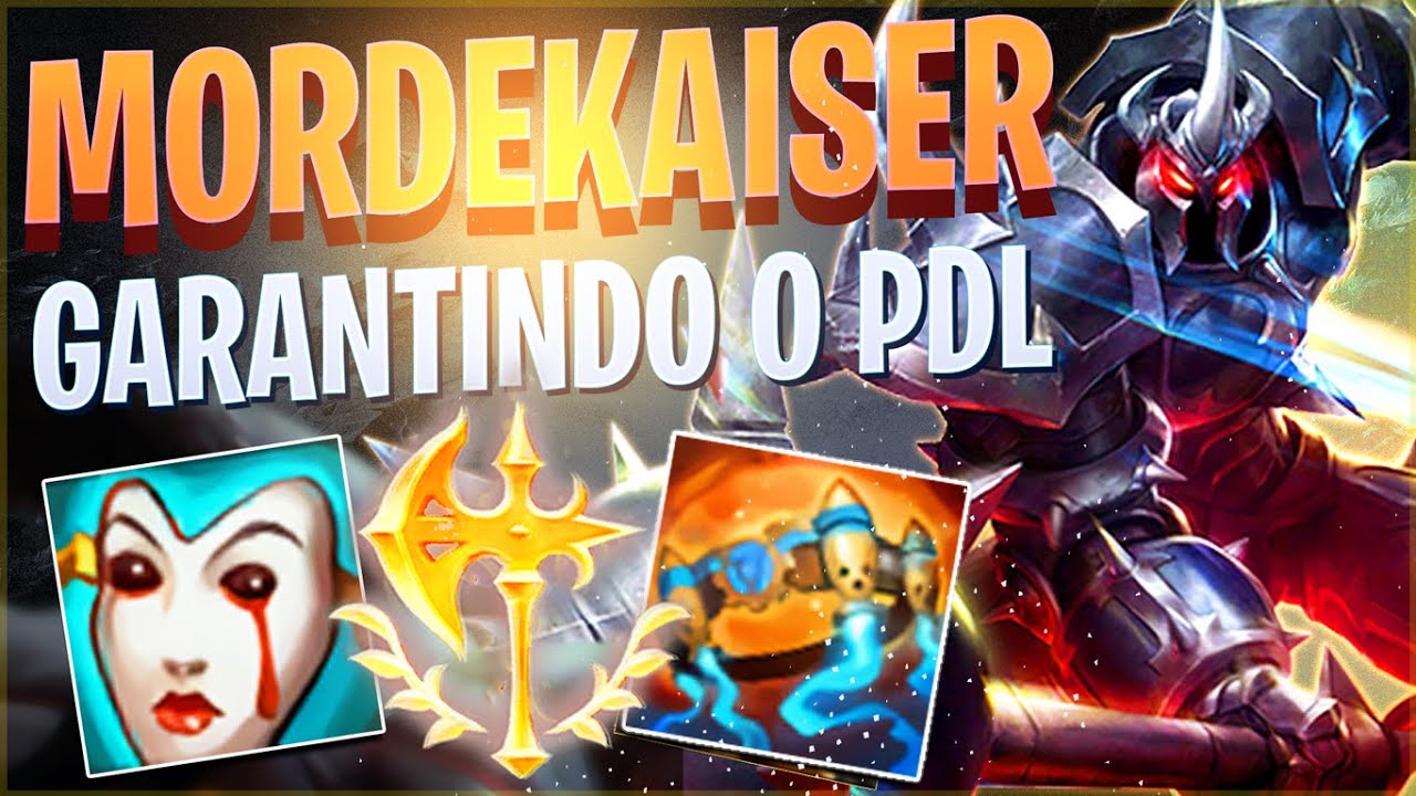 RANKED MORDEKAISER FUI TOP DANO * PEGUEI O MEU MAIN CONTRA UM GNAR TOP E O  ELO VEIO - LOL 2020