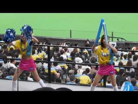 2017.5.21 ファイターズガール 安念莉紗子ちゃん＆高野梓ちゃん 大田泰示登場でノリノリ