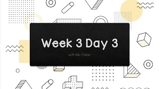 Week 3 Day 3 Math Support