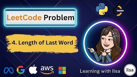 Leetcode Problem | Length of Last Word 🐍👩‍💻