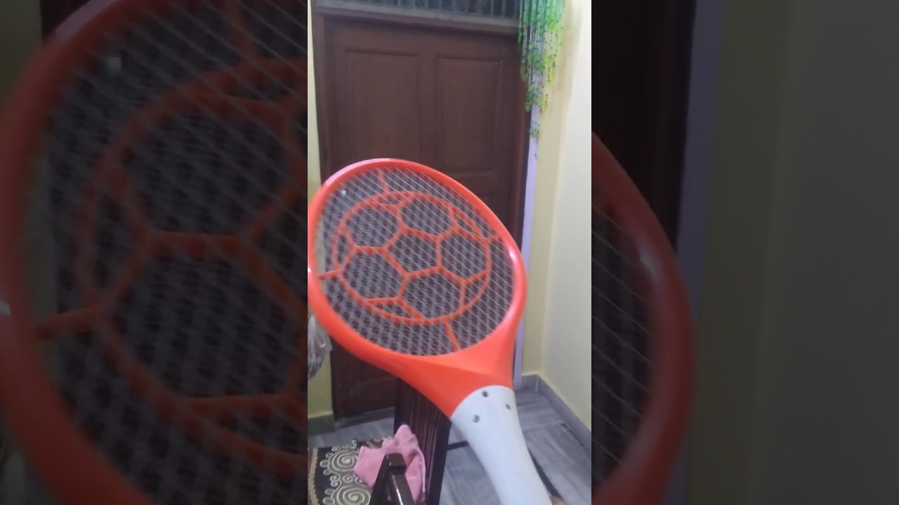 Kill mosquito with electric racket YouTube