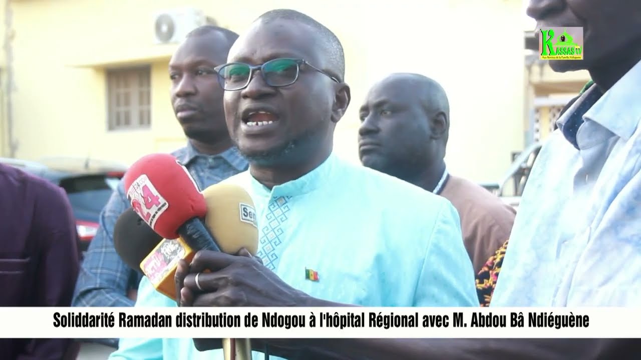 Soliddarité Ramadan distribution de Ndogou à l'hôpital Régional avec M  Abdou Ba Ndieguene