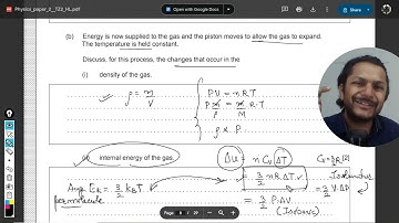 A fixed mass of an ideal gas is contained in a cylinder closed with a frictionless piston.The volum