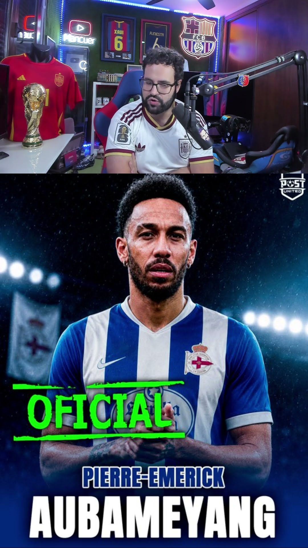 Aubameyang al depor #aubameyang #depor #futbol #mancuer  #shortvideo