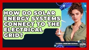 How Do Solar Energy Systems Connect to the Electrical Grid? | Electrical Engineering Essentials News