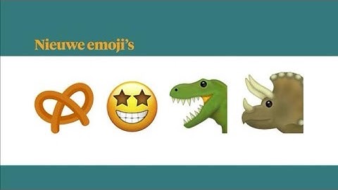 Dit zijn de nieuwe emoji