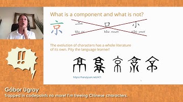 !!Con 2020 - Trapped in codepoints no more! I’m freeing Chinese characters by Gábor Ugray
