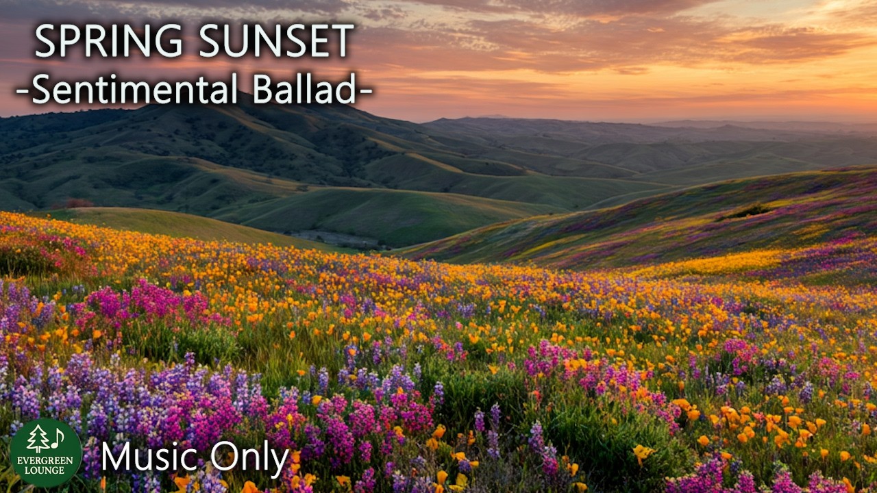 Глубокое исцеление до слез | Эмоциональный весенний закат | Music Only