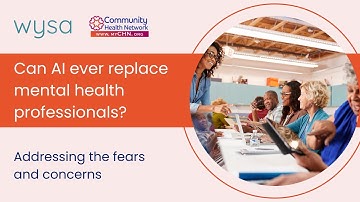 Will AI ever be able to replace mental health professionals? | Wysa x MyCHN Webinar Shorts