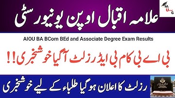 AIOU BA BCOM Bed Exam Results Spring 2022 | AIOU Associate Degree Results 2022 | AIOU Exam Results