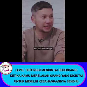 Gading marten : Level tertinggi mencintai seseorang.. ikhlas!