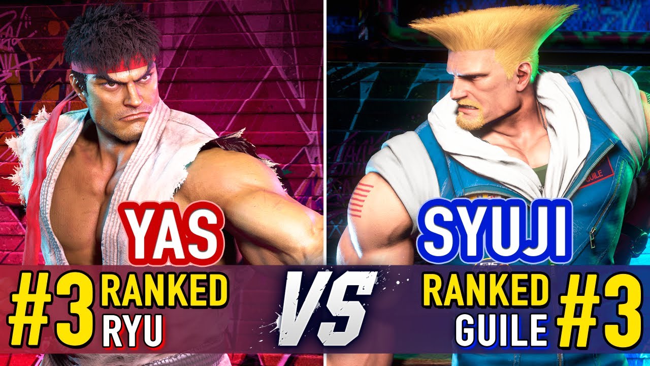 SF6 🤜 YAS (#3 Ranked Ryu) vs Syuji (#3 Ranked Guile) 🤛 SF6 High Level Gameplay