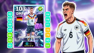 FREE SHOW TIME Joshua Kimmich BEST TRAINING GUIDE & GAMEPLAY 🥶🔥 | eFootball 2026 Max Level Build