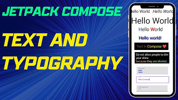 Jetpack Compose Text And Typography Complete Tutorial