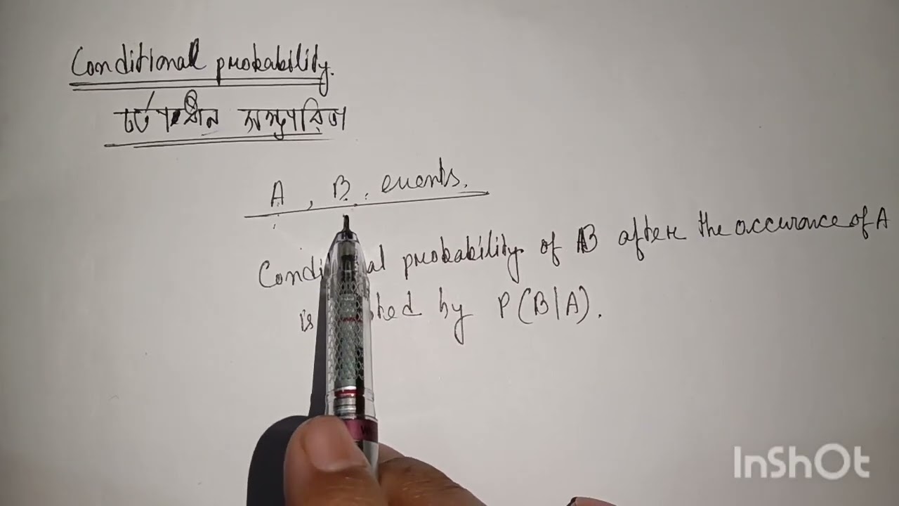 Conditional probability and ex 13.1 solutions part 1