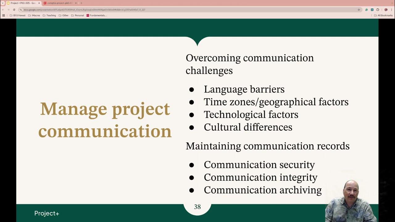 2025 Project+ PK0-005 Compare and contrast communication management ...