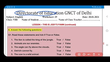 english worksheet 29 class 8 (20/1/2021) / worksheet english 29 class 8/english worksheet 29 class8