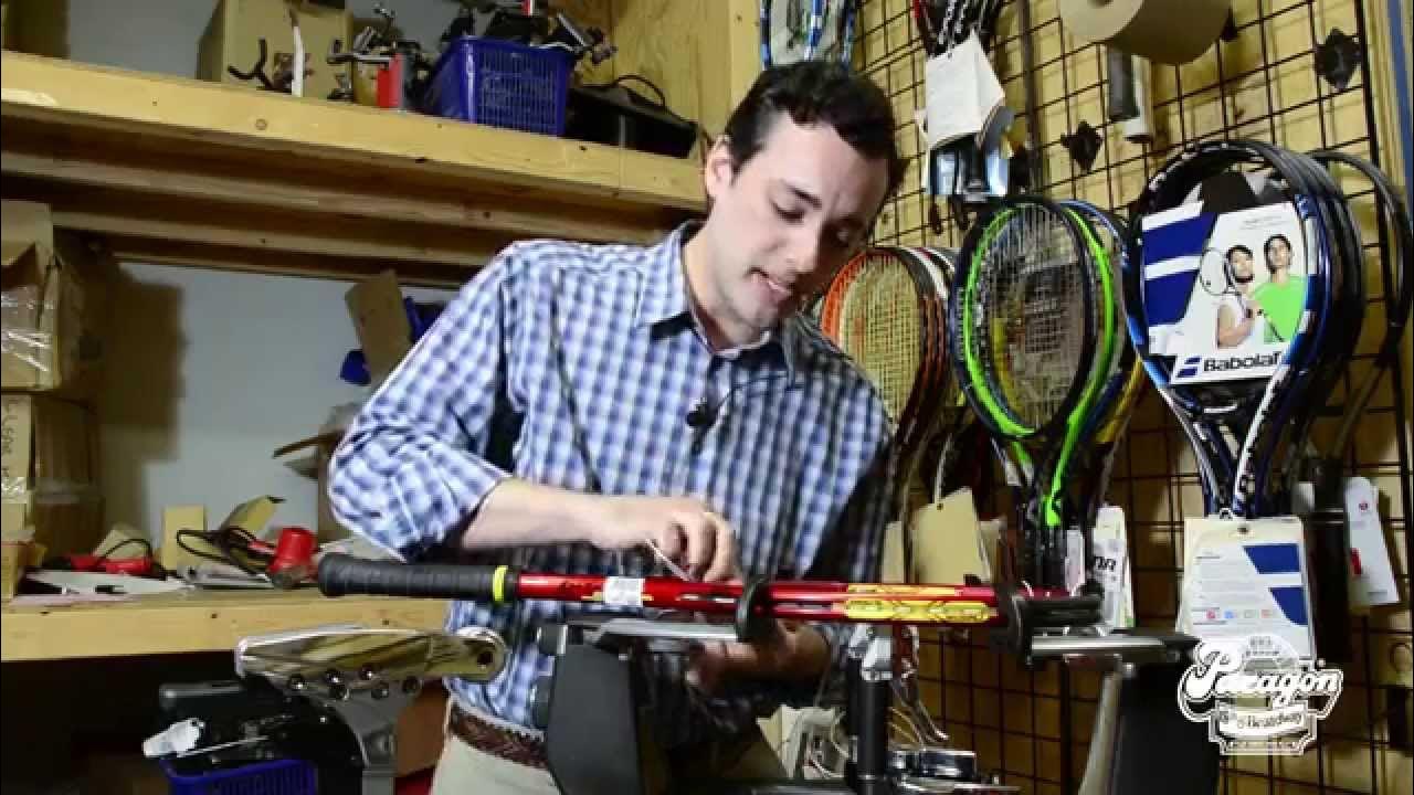 Tennis Racquet Stringing Paragon Sports NYC YouTube
