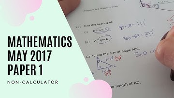 May 2017 Maths SEC Non-Calculator:  O