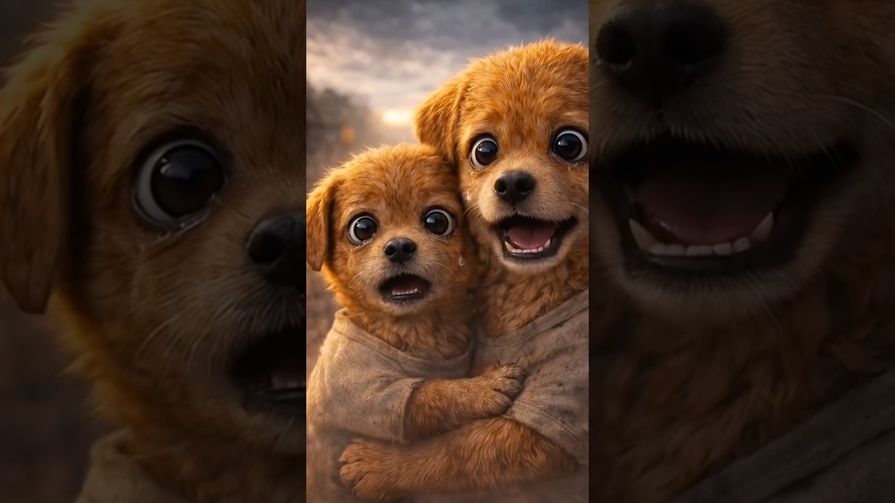 AI Generated Puppy Saves His Mother 😭🐶 | Emotional Dog Rescue Story 