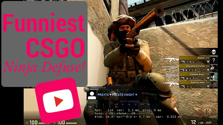 [Counter Strike] Funniest CS:GO Ninja Defuse on Dust 2