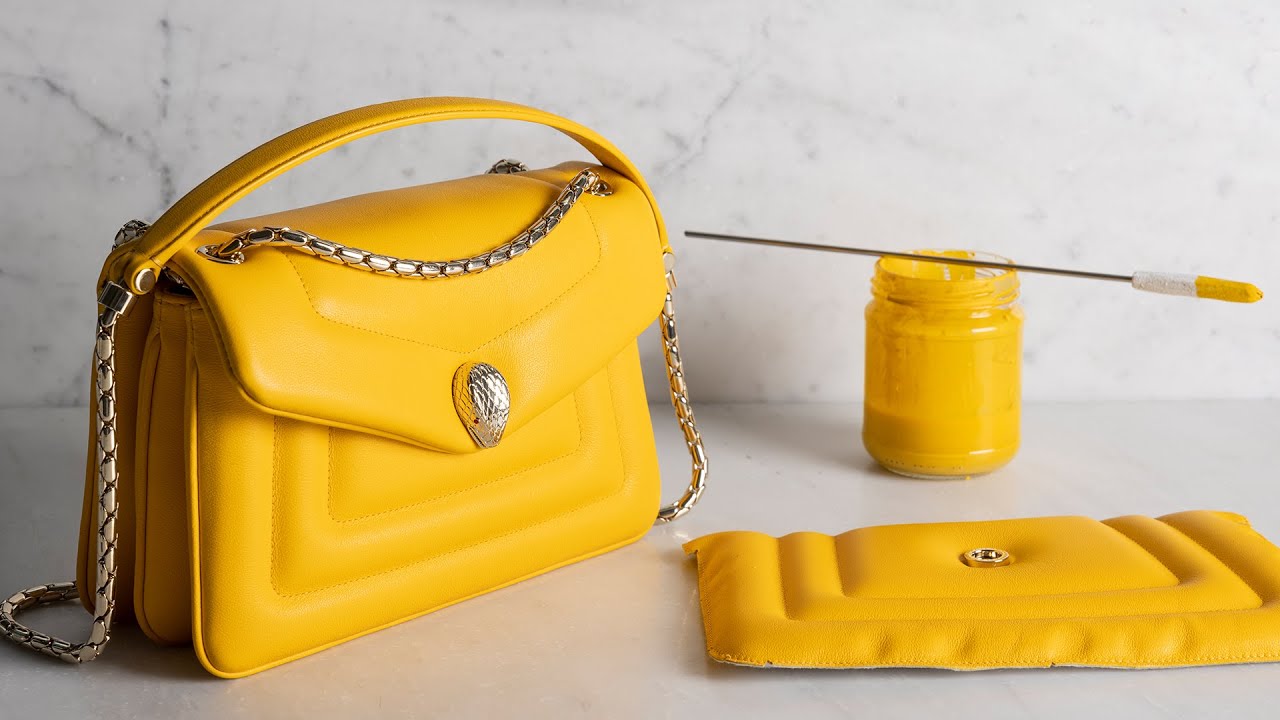 BVLGARI Serpenti Forever Crossbody Bag in Yellow