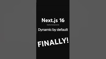 Everything NEW in Next.js 16