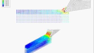 Aluminum cutting simulation by SPH