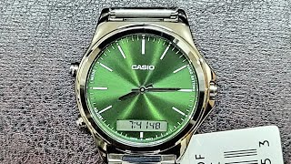Casio Digital Analog MTP-VC01D-3EUDF(green dial) under 4000₹ 🇮🇳 by Time With Tech Co. 7,717 views 1 year ago 6 minutes, 13 seconds
