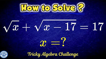 Interesting Olympiad Math Algebra Problem | Square Root Equation | Math Olympiad