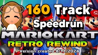 Mario Kart Wii 160 Track Speedrun | Every Mario Kart Track EVER MADE