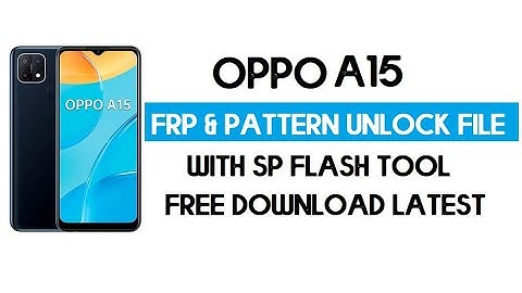 Oppo A15 Reset pattern password with cm2 very easy