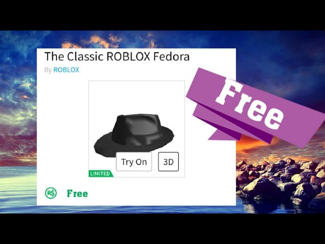 Free Classic Fedora Roblox Youtube - classic roblox fedora for sale