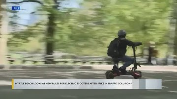 Myrtle Beach looks at new rules for electric scooters after spike in traffic collisions