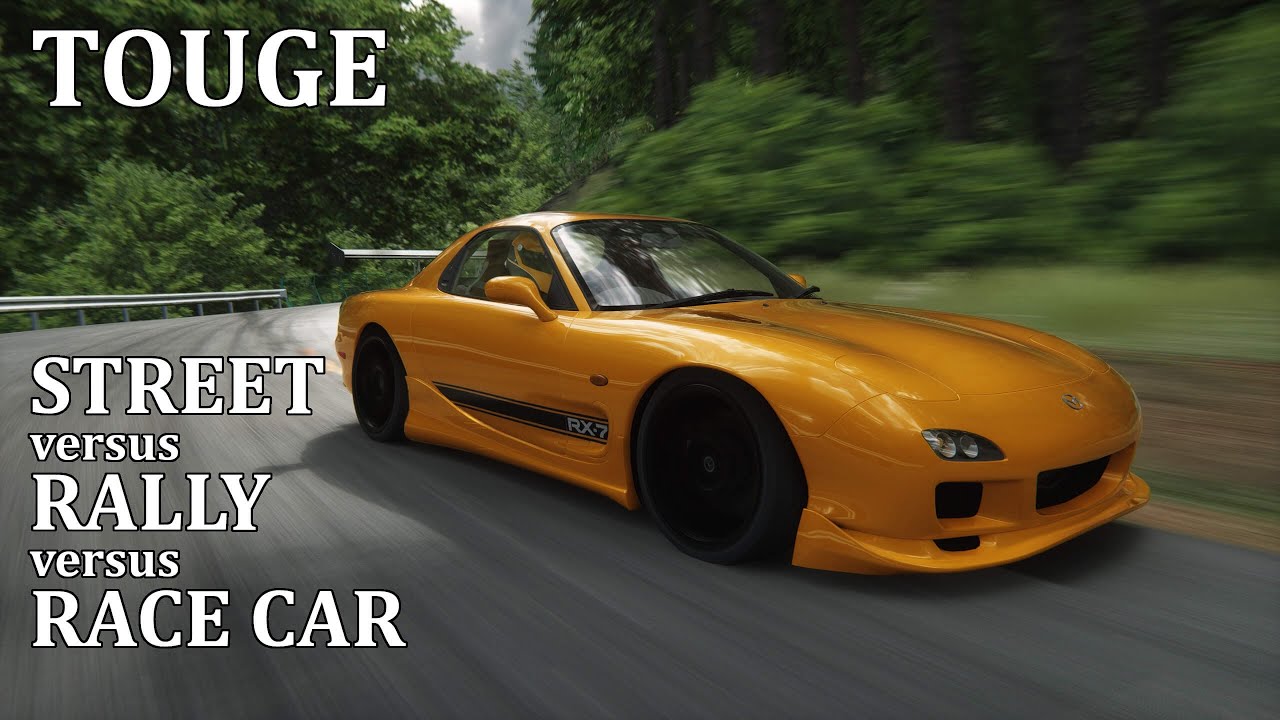 TOUGE - Street versus Rally versus Race Car on Gunma Cycle Sports ...