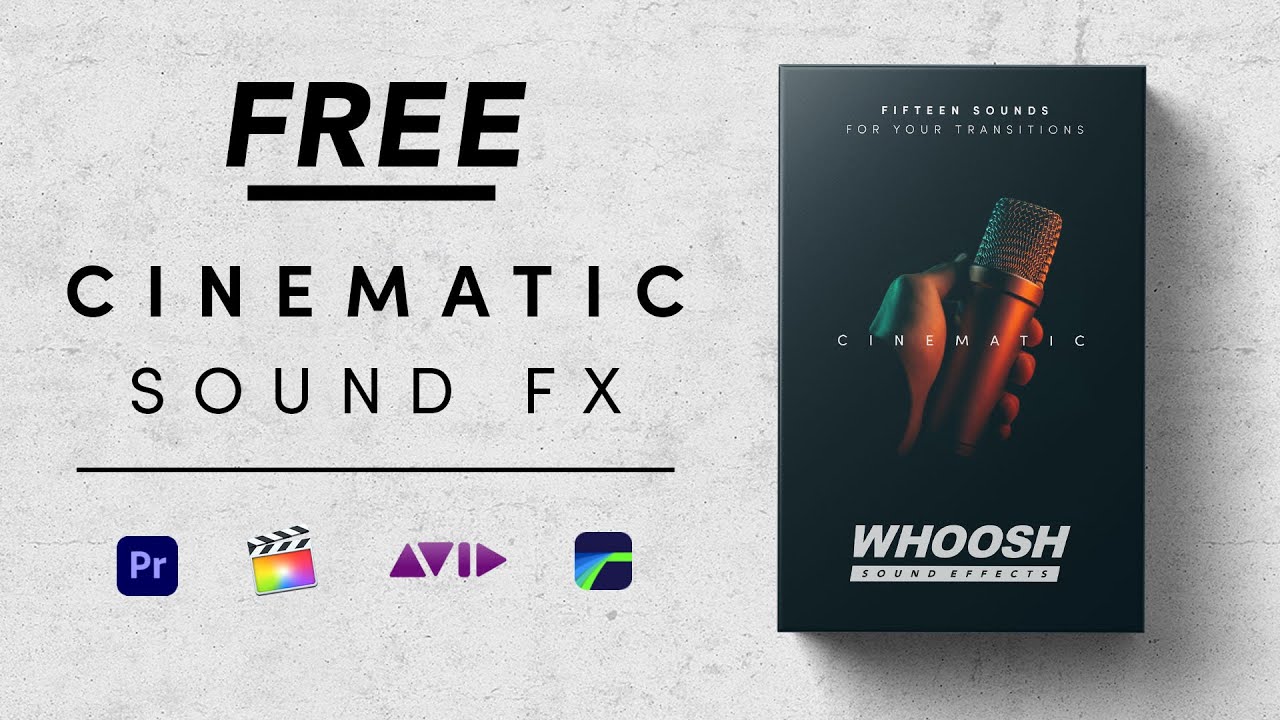 FREE Cinematic Sound Effects Transitions Pack- Whoosh & Swoosh SFX 