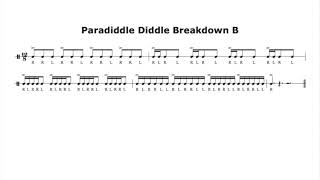 Paradiddle Diddle Breakdown B - 100