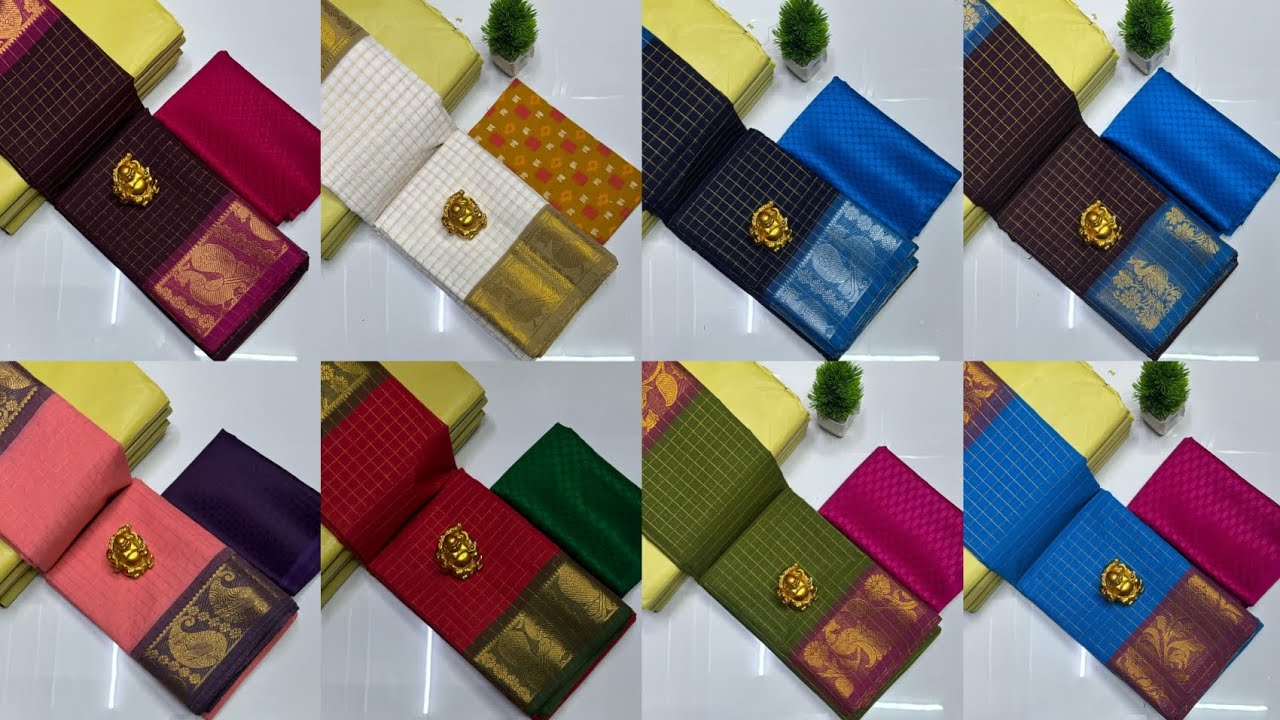 🏵️ sungudi cotton sarees 🌺 sarees with blouse 780+$