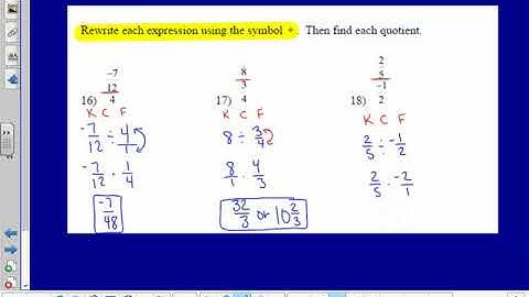 1 6 Multiplying and Dviding Real Numbers video #4