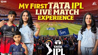 ✨MY FIRST TATA IPL LIVE MATCH 🏏EXPERIENCE at Chinnaswamy Stadium 🏟️ #kkcreativevlogs 
