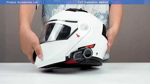 2024 NEWEST! Fodsports FX7 5.4 Bluetooth Mesh Intercom Unboxing & Install On The Helmet