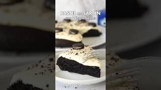 PASTEL de OREO en Sartén con 2 Ingredientes 💙 #postresfaciles #recetas #postressinhorno