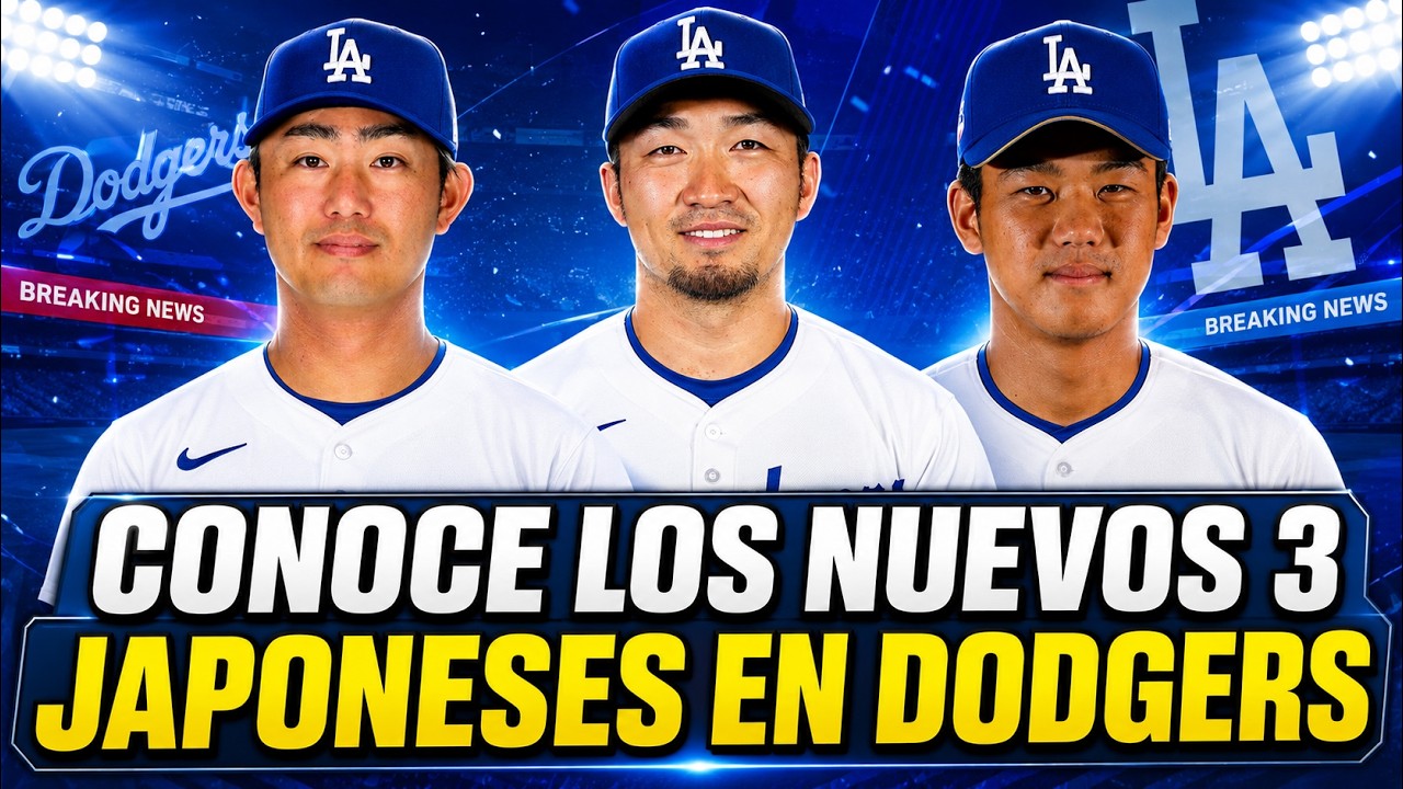 Dodgers y los 3 japoneses que ilusionan a toda MLB