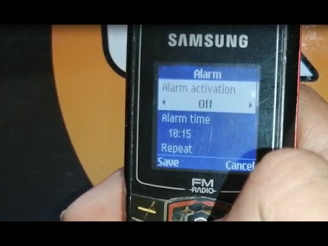 how to turn off alarm in samsung gte 1085f mobile