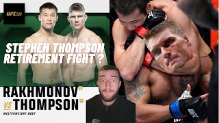 Shavkat Rakhmonov Will Retire Stephen Thompson At UFC 296