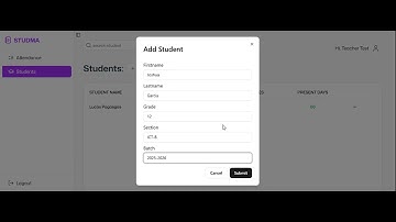 student management system demo