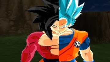 Goku SDBH UM SSJ Blue vs Xeno Goku SSJ4 | DBZ BT3 (MOD)