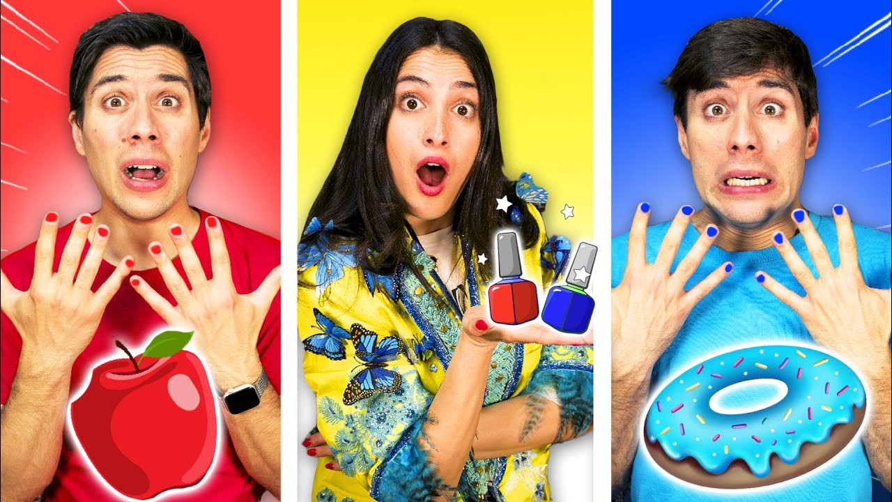 MANGIAMO SOLO CIBO DEL COLORE DEL NOSTRO SMALTO PER 24 ORE